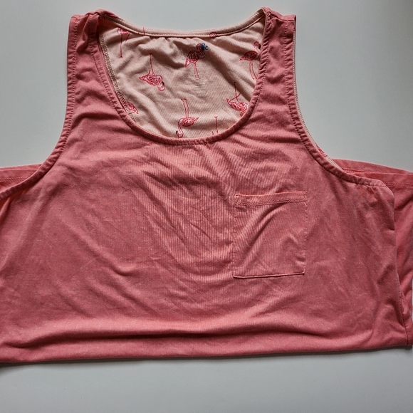 Croft & Barrow 2 Pc Pink Flamingo PJ Set - Picture 3 of 6